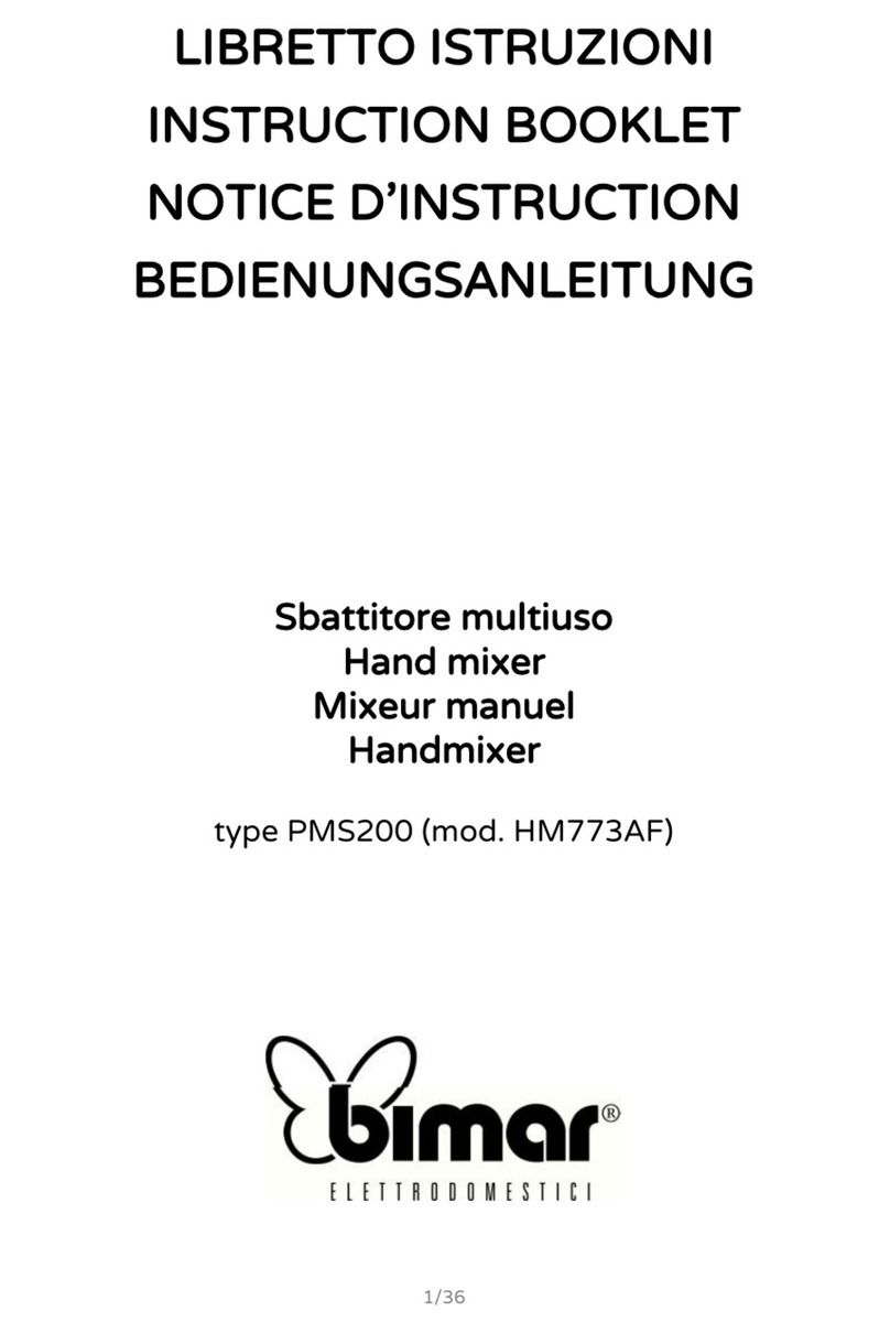 Bimar PMS200 Instruction booklet