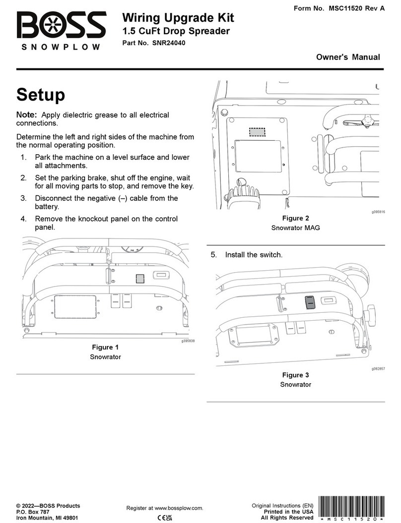 Boss Snowplow SNR24040 owner's manual