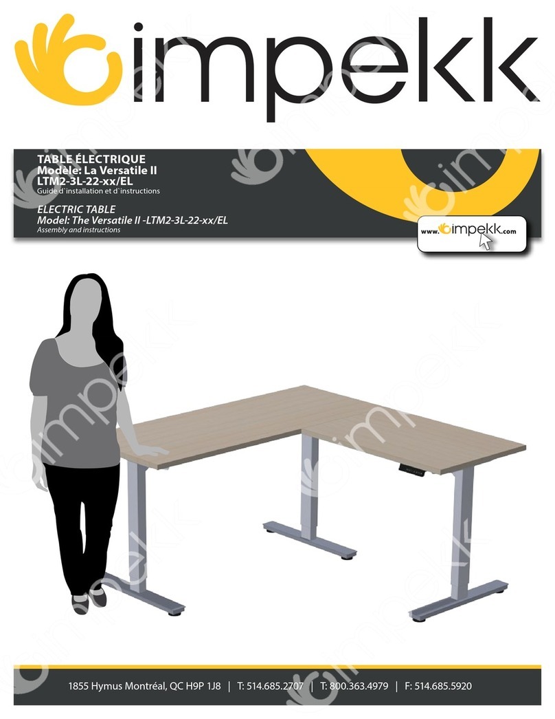 impekk Versatile II-LTM2-3L-22 EL Series Assembly instructions