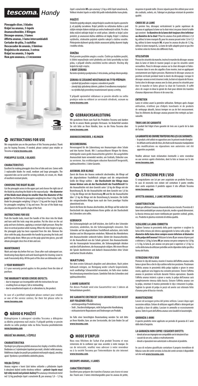 Tescoma Handy User manual