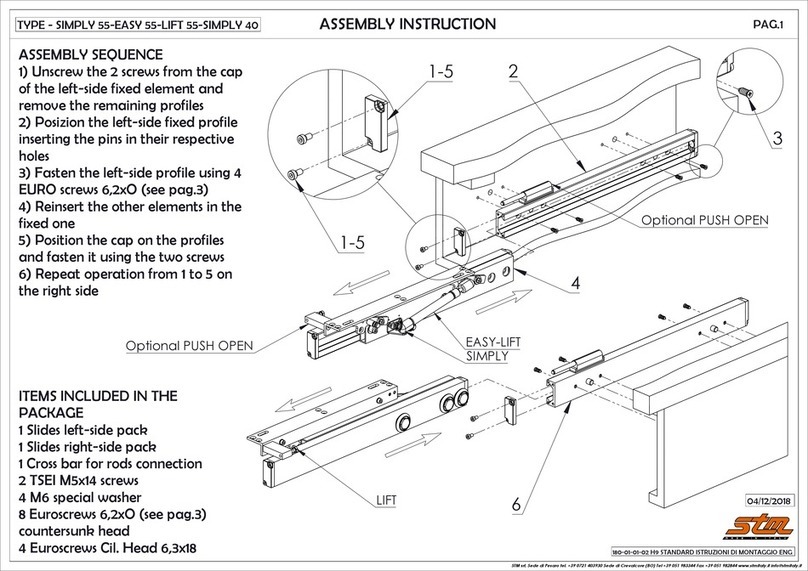 STM SIMPLY 55 Assembly instruction STM SIMPLY 55 Assembly instruction
