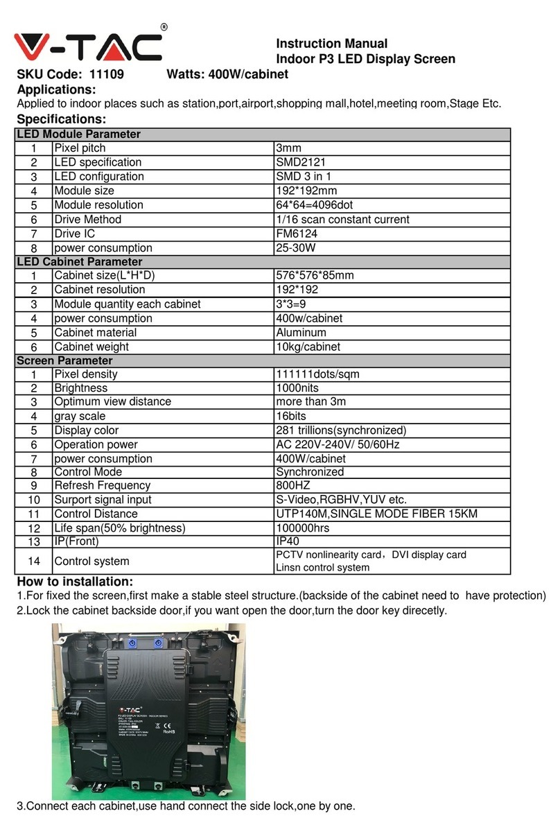 V-TAC 11109 User manual