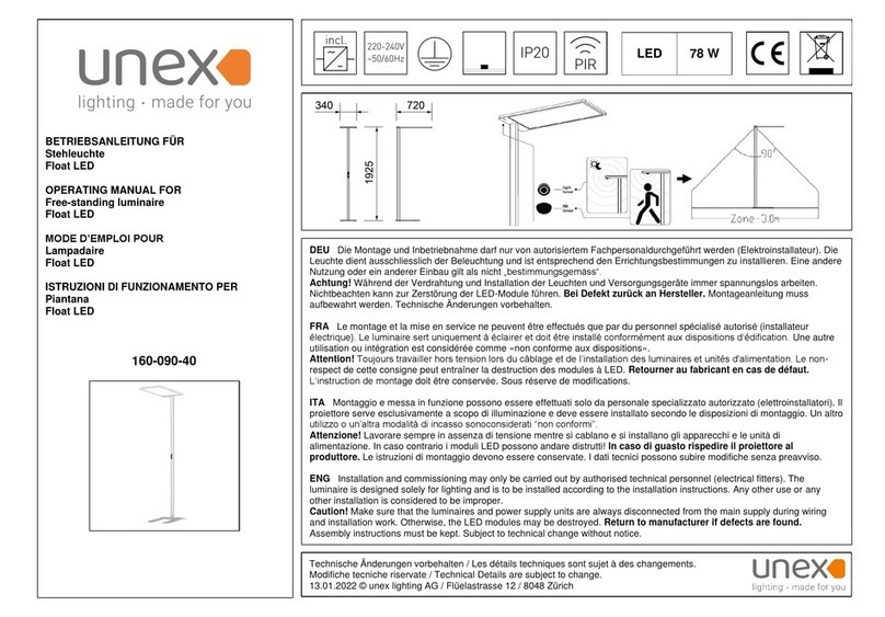 Unex 160-090-40 User manual