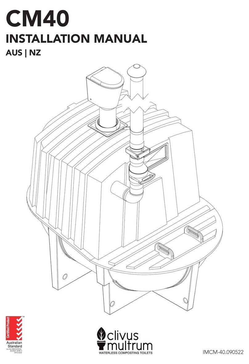 clivus multrum CM40 installation manual