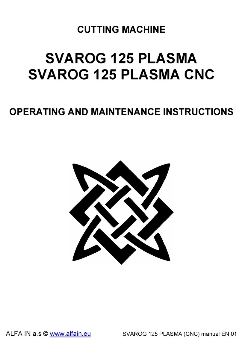 Alfa Network SVAROG 125 PLASMA Operating and maintenance instructions