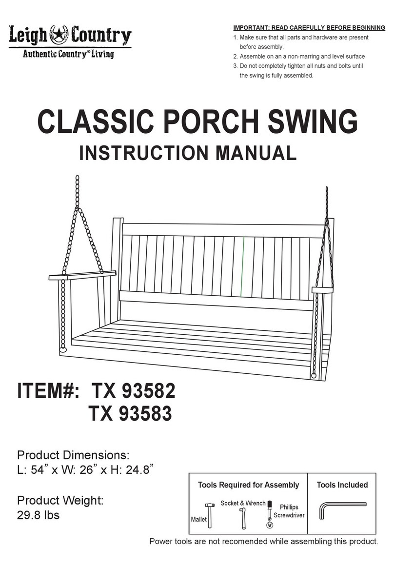 Leigh Country TX 93582 instruction manual