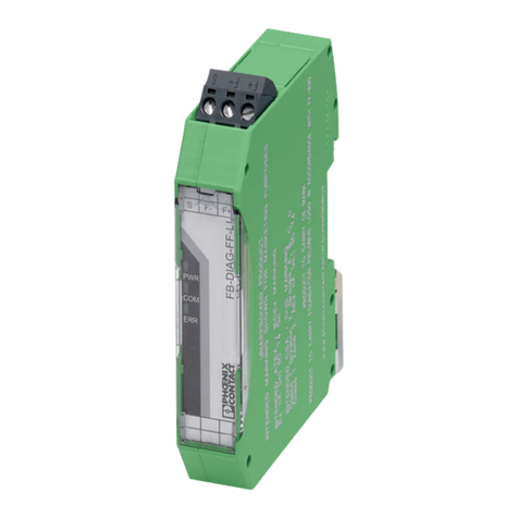 Phoenix Contact Fieldbus FB-DIAG/FF/LI User manual Phoenix Contact Fieldbus FB-DIAG/FF/LI User manual