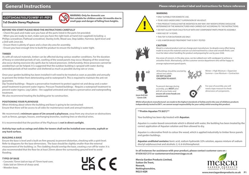 Mercia Garden Products 02DTSHOA0705LFD3WBF-V1-PEFC Instruction manual Mercia Garden Products 02DTSHOA0705LFD3WBF-V1-PEFC Instruction manual
