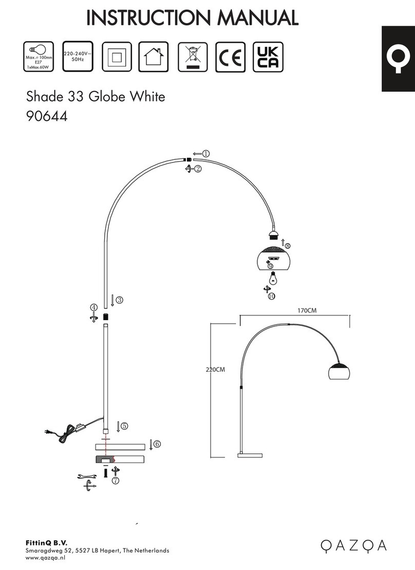 Qazqa Shade 33 Globe White User manual