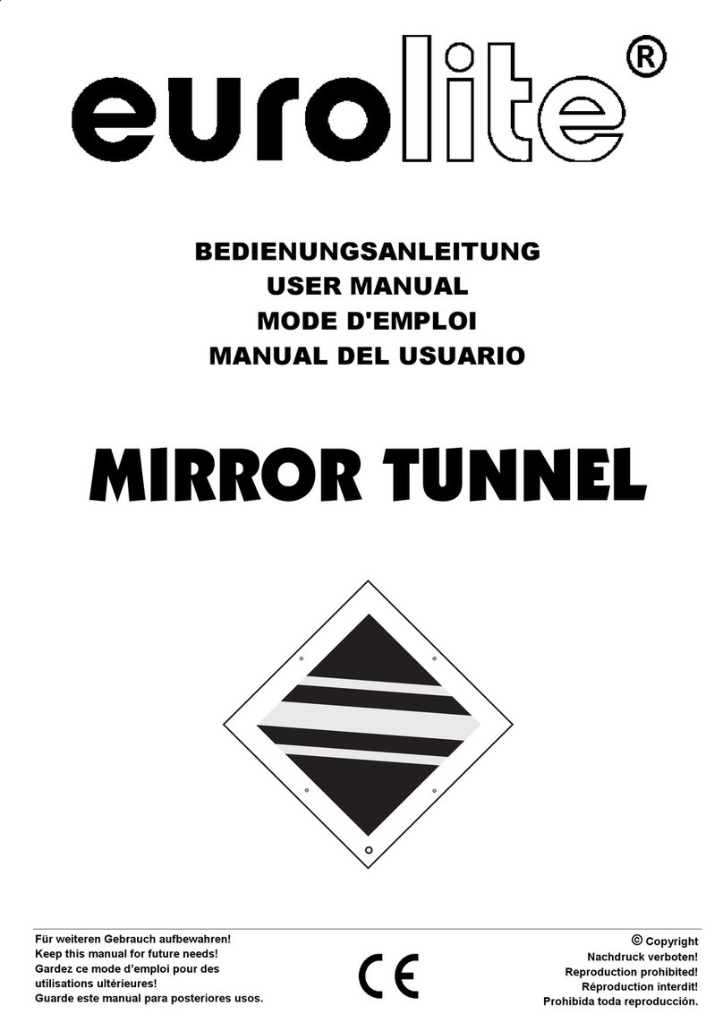 EuroLite Mirror Tunnel 4713 user manual