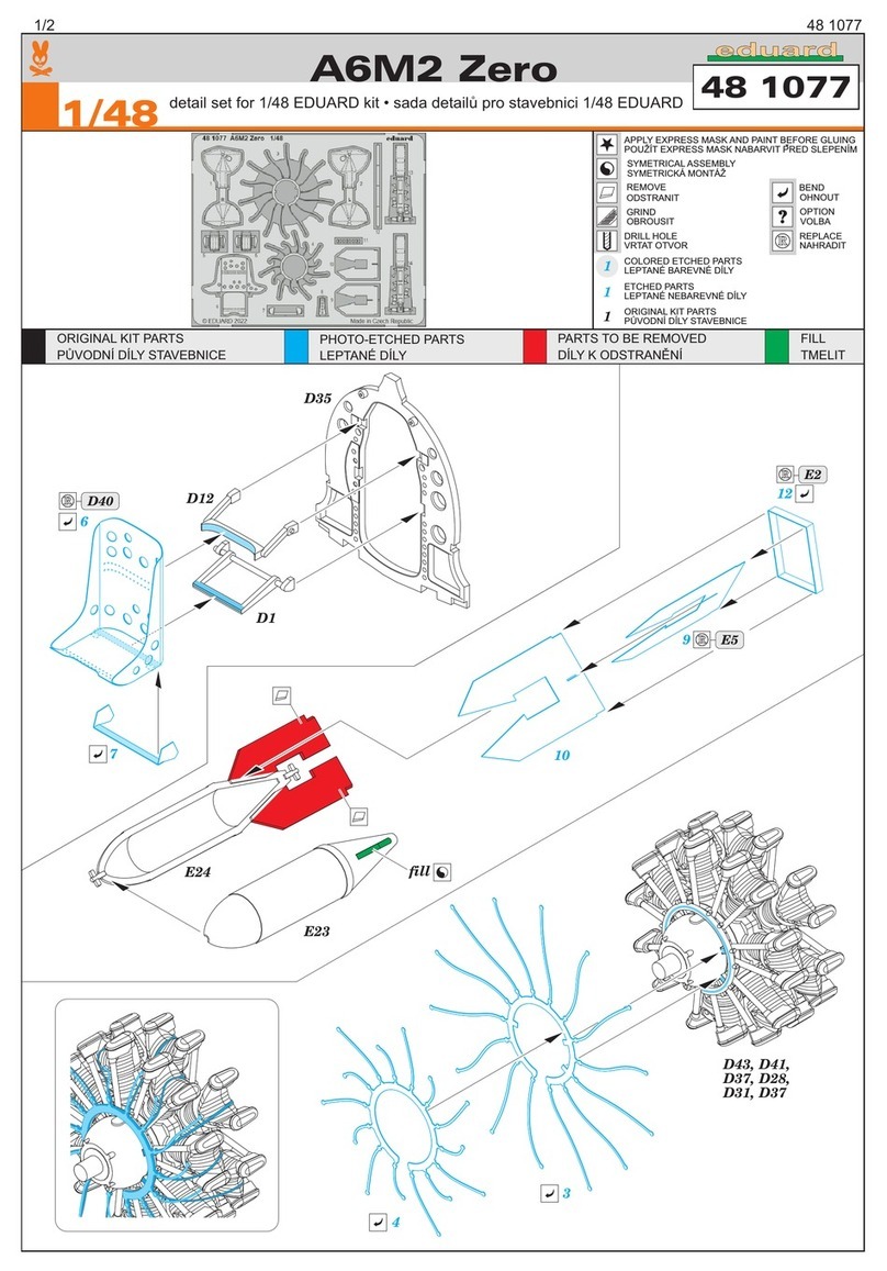 Eduard A6M2 Zero Assembly instructions