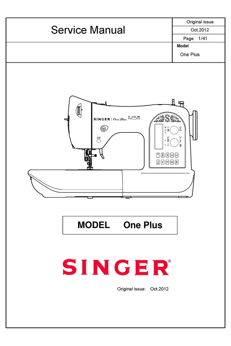 Singer One Plus Service manual