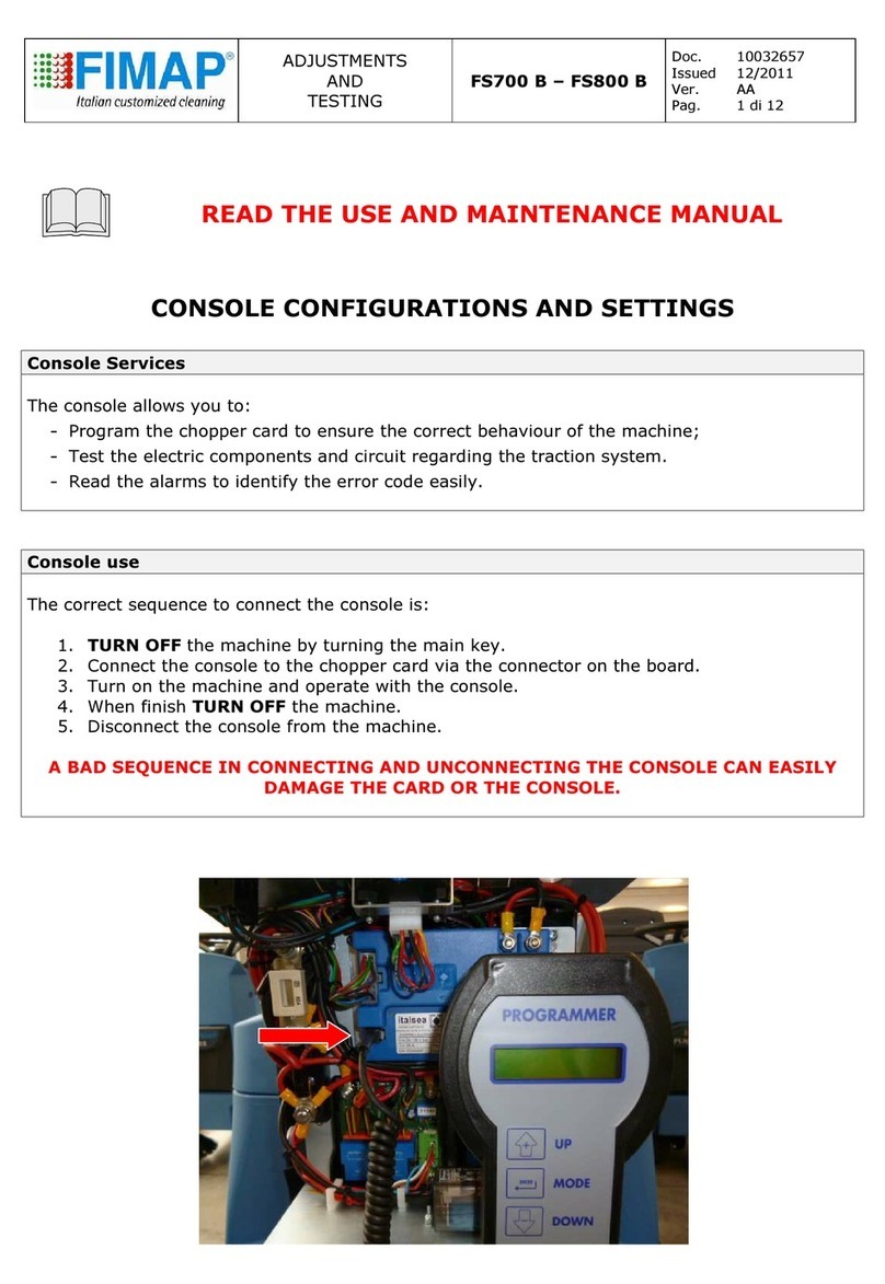 Fimap FS700 B manual