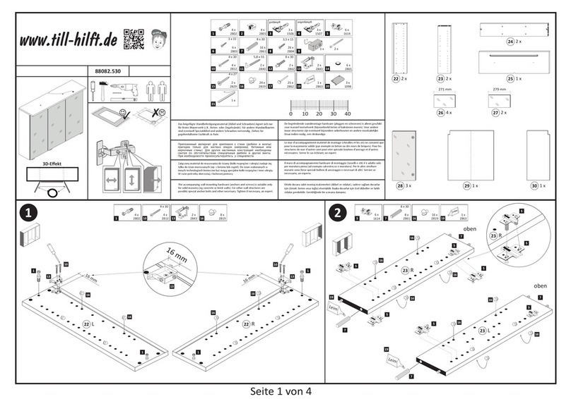 Till-Hilft Ravenna 88082.530 Assembly instructions Till-Hilft Ravenna 88082.530 Assembly instructions