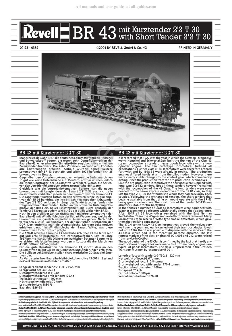 REVELL BR 43 with Short Tender 2'2 T 30 Assembly instructions
