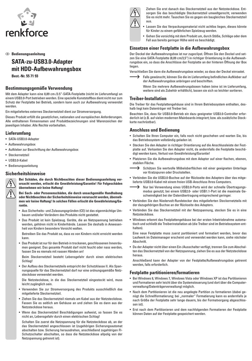 Renkforce 55 71 93 operating instructions