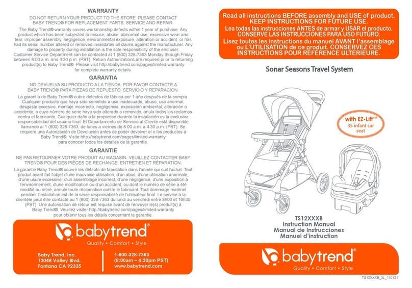 Baby Trend TS12 B Series instruction manual