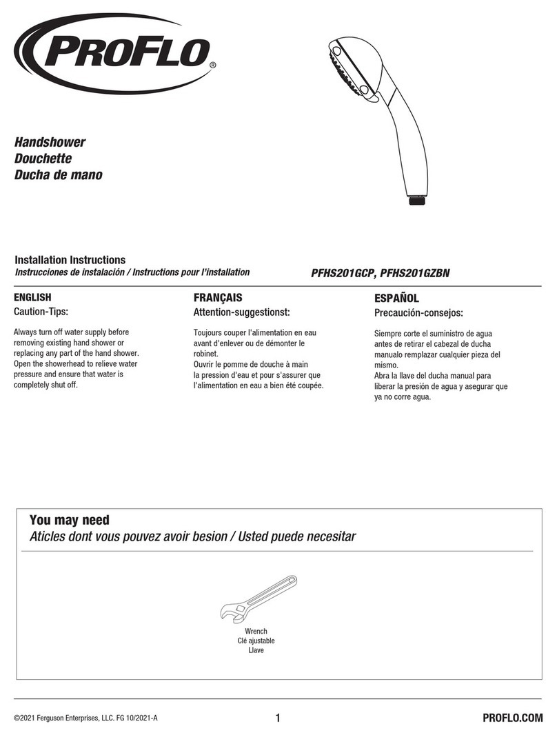 ProFlo PFHS201GCP installation instructions