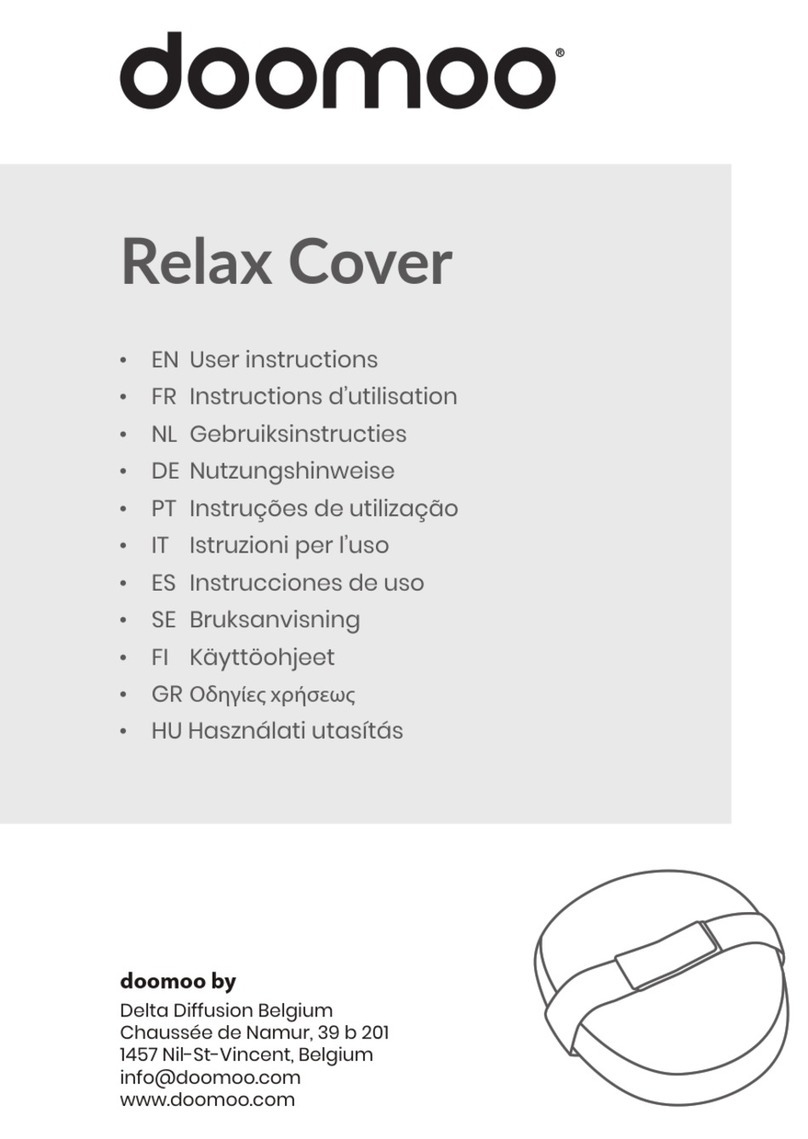 Delta Diffusion doomoo Relax Cover User instructions