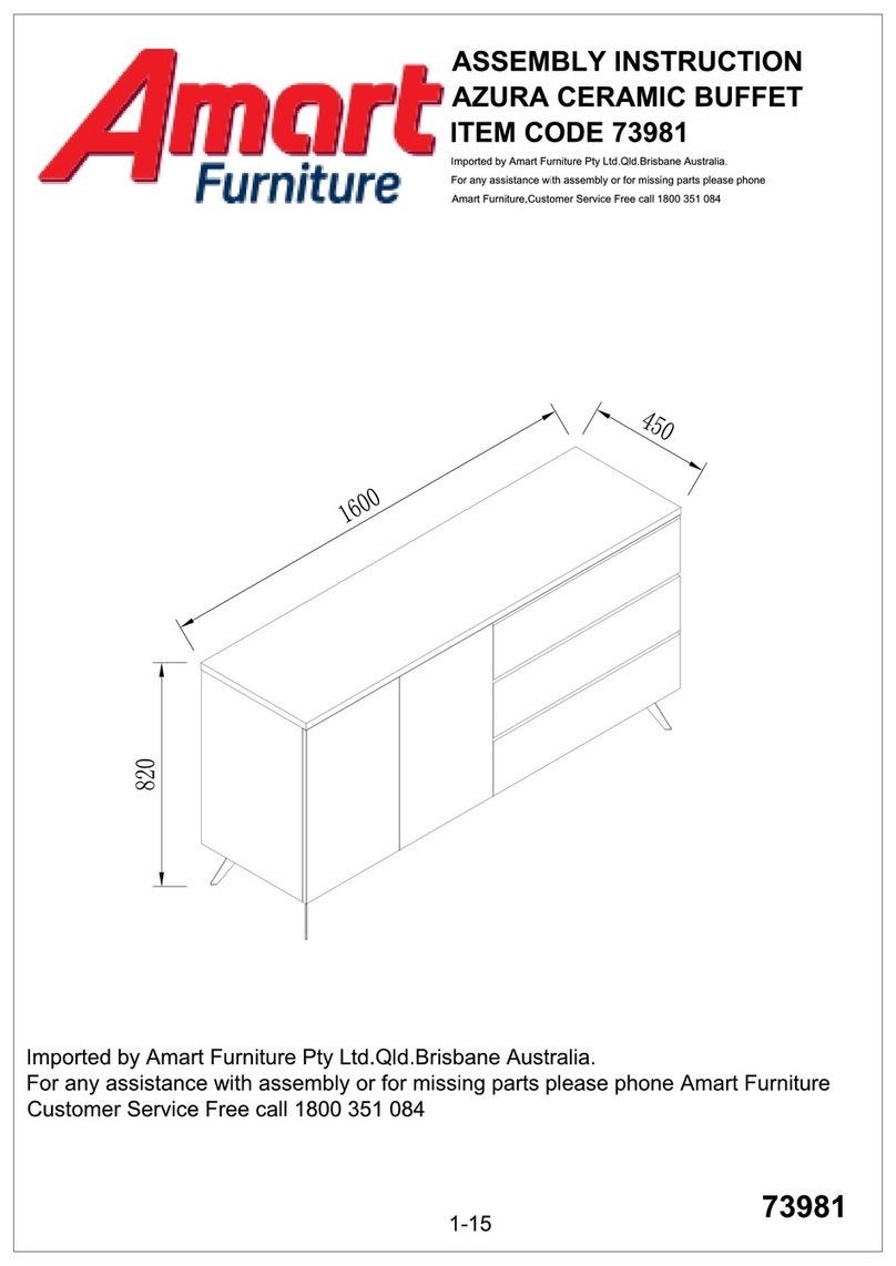 Amart Furniture AZURA 73981 Assembly instruction