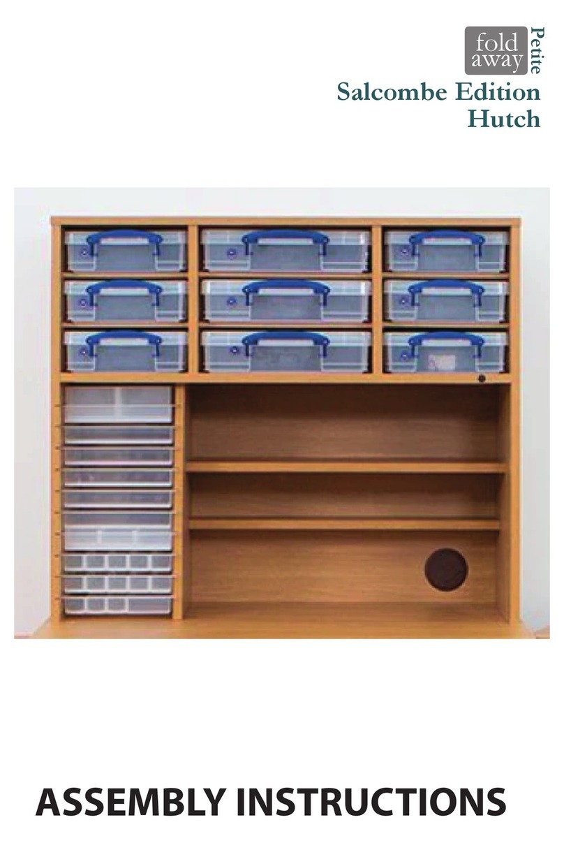 Storage 4 Crafts fold away Petite Salcombe Edition Hutch Assembly instructions