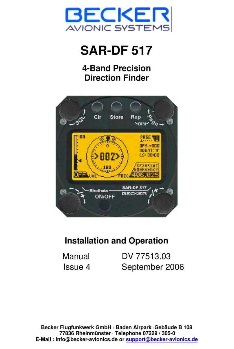 Becker SAR-DF 517 Installation & operation manual