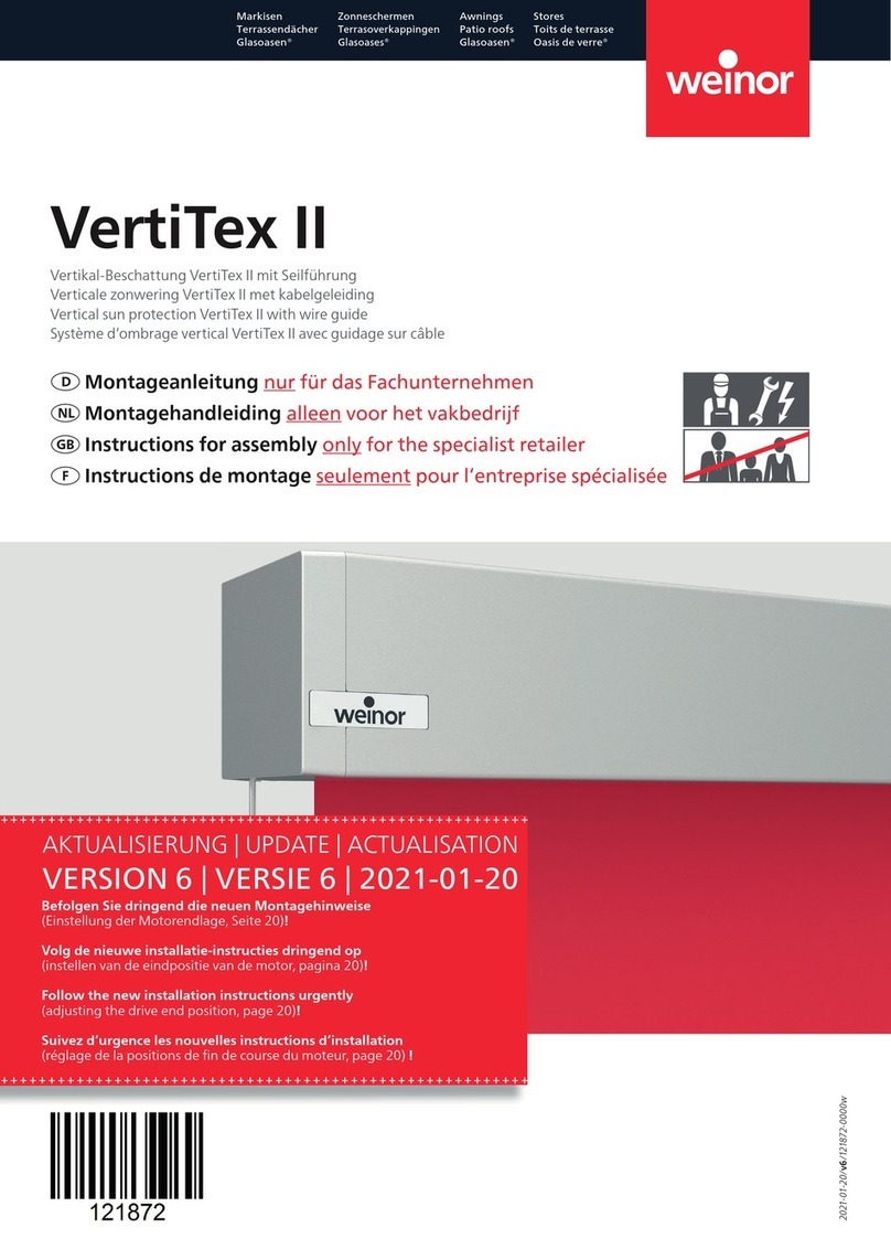 weinor VertiTex II User manual weinor VertiTex II User manual