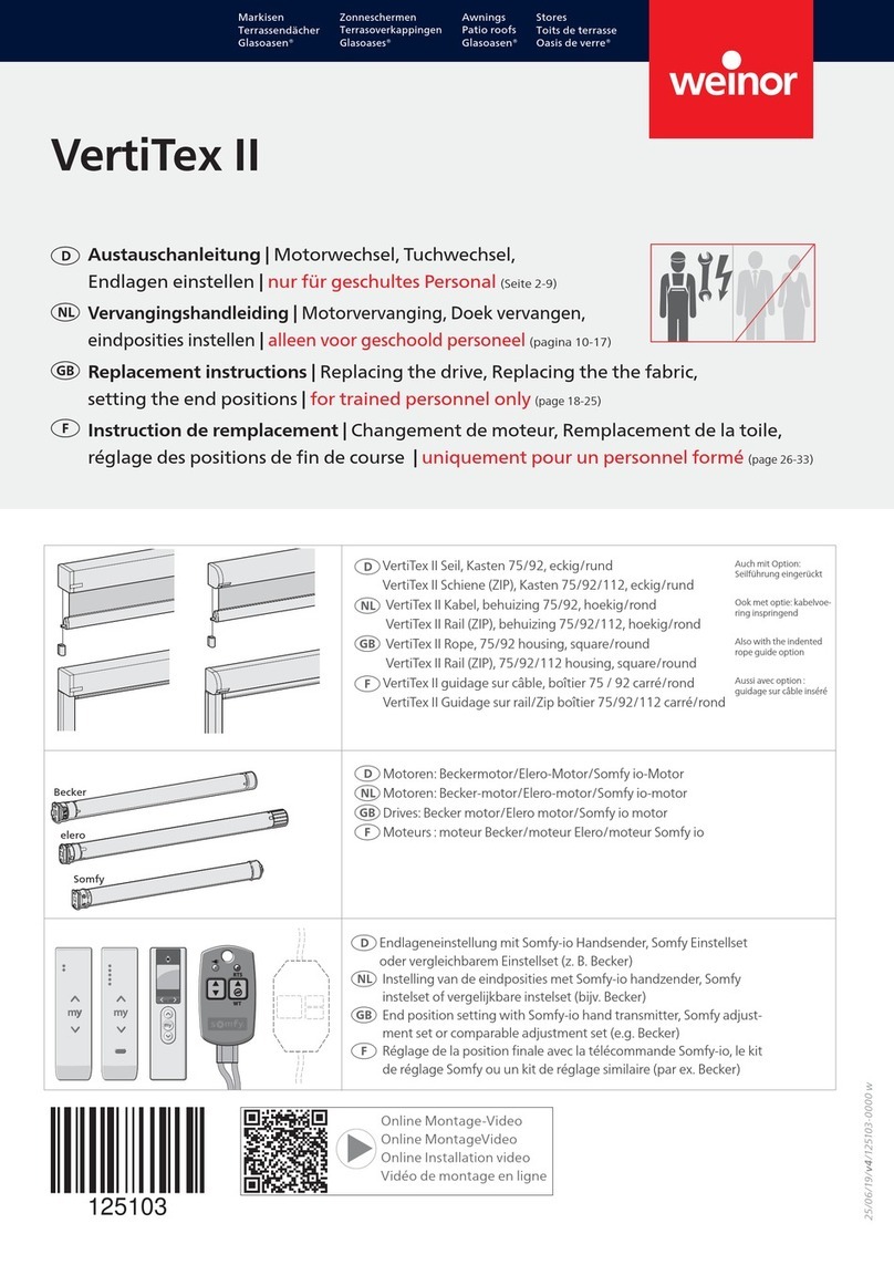 weinor VertiTex II Guide weinor VertiTex II Guide