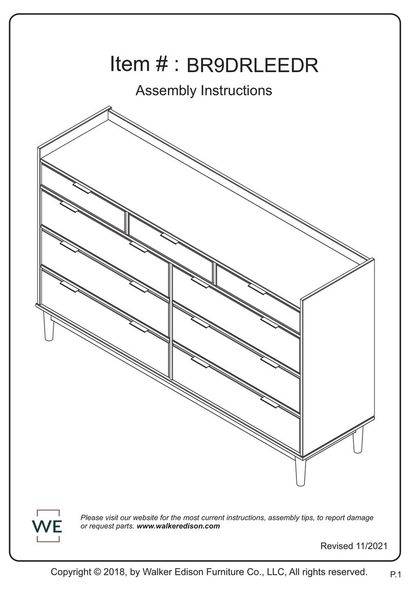 Walker Edison BR9DRLEEDR User manual Walker Edison BR9DRLEEDR User manual