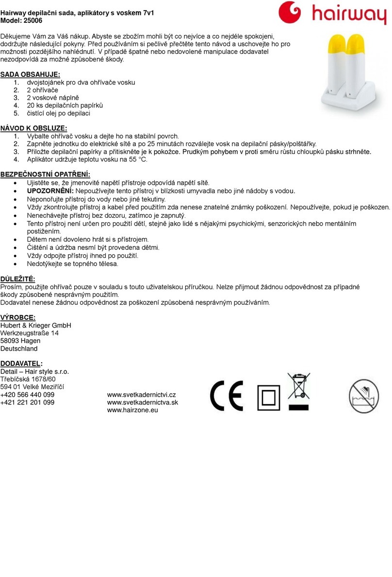 hairway 25006 User manual