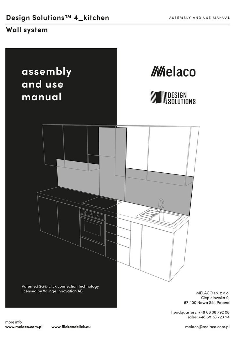 Melaco Design Solutions 4 kitchen Assembly and use manual