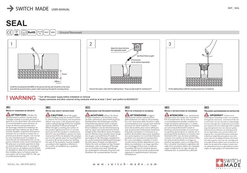 SWITCH MADE SEAL User manual