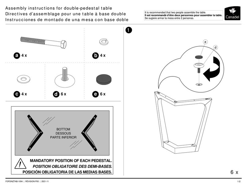 Canadel QUI2SACZ094 User manual