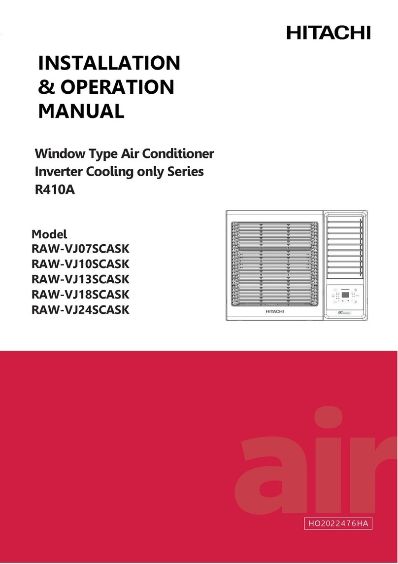 Hitachi UTOPIA R410A Series User manual