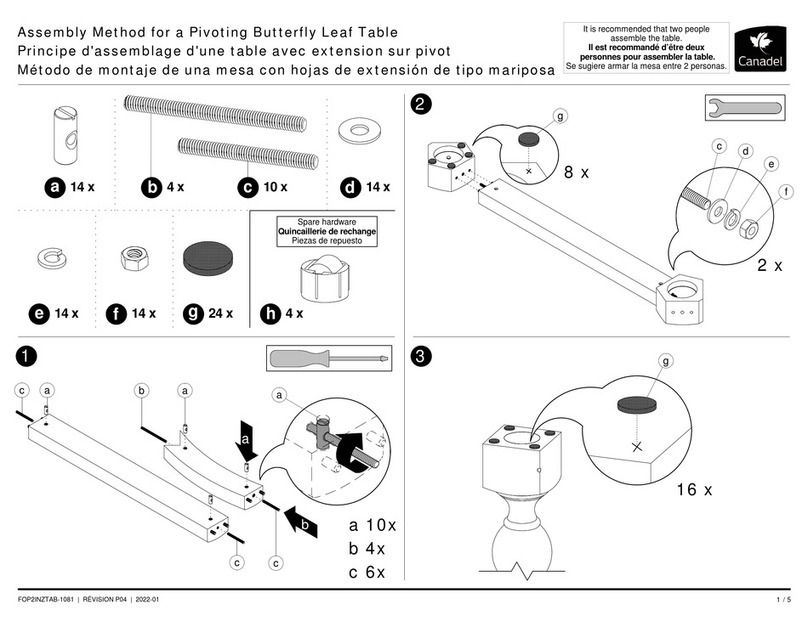 Canadel QUI2SACZ081 User manual Canadel QUI2SACZ081 User manual
