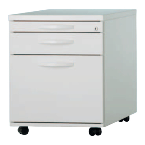 Konig + Neurath CONTAINER PEDESTAL operating instructions