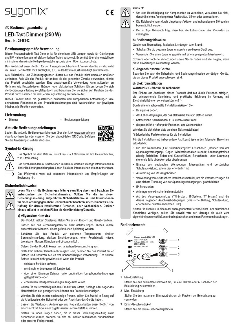 Sygonix 2348942 operating instructions
