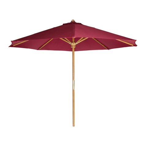 All Things Cedar 10' Teak Market Umbrella Assembly instructions