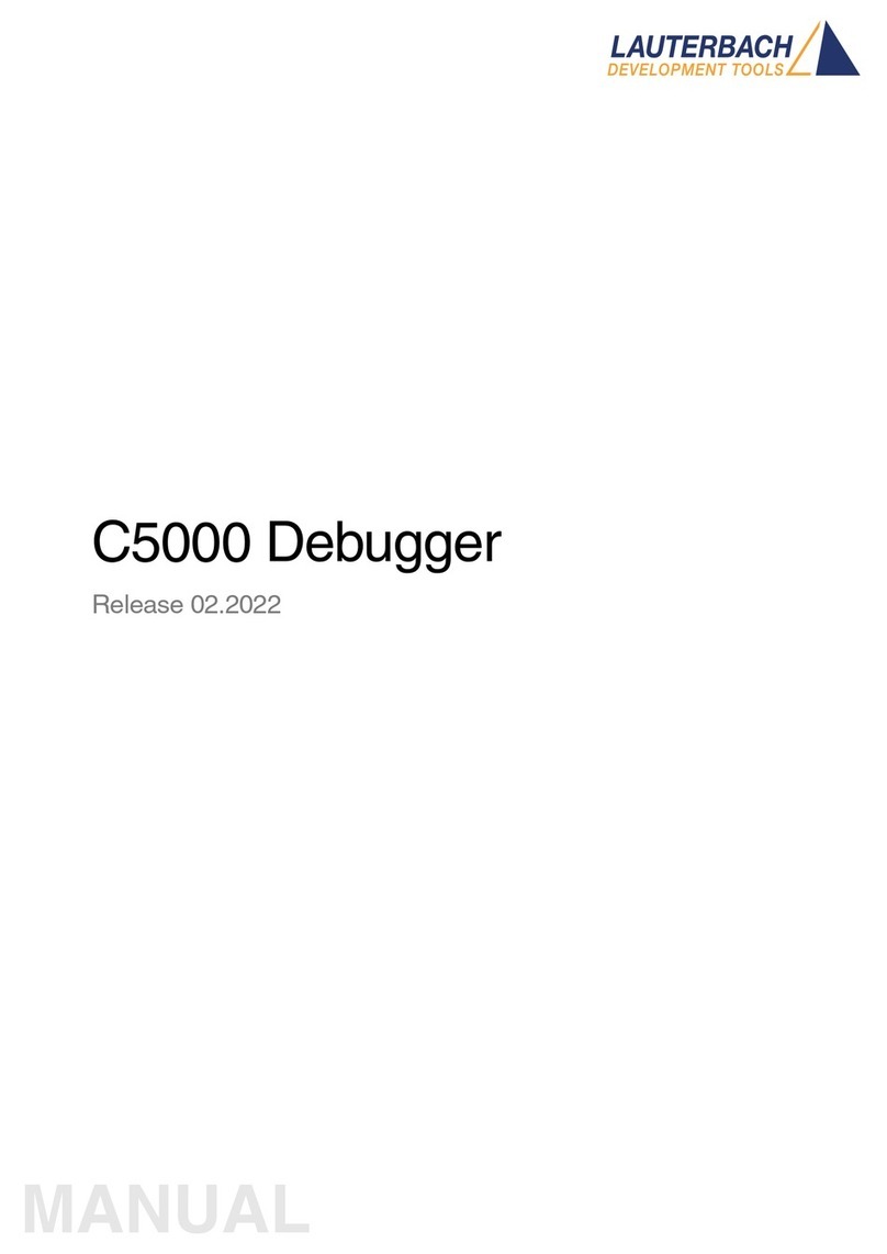 Lauterbach C5000 Debugger User manual