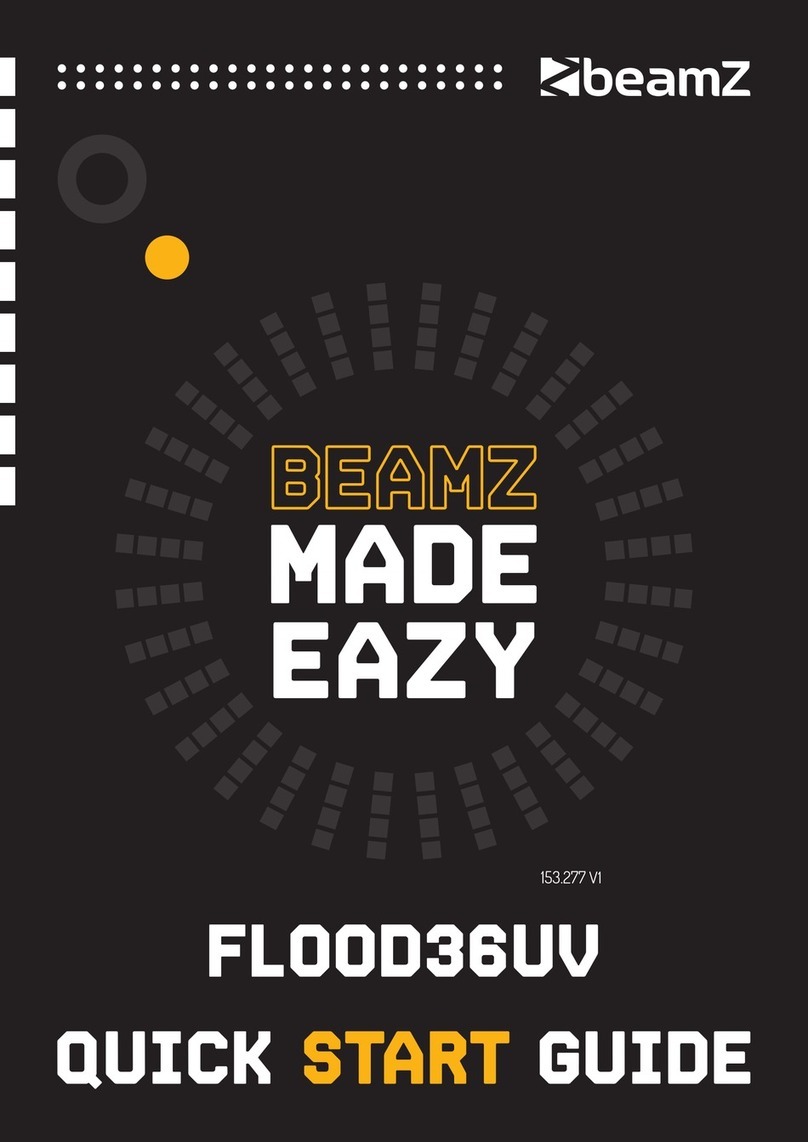 Beamz FLOOD36UV quick start guide