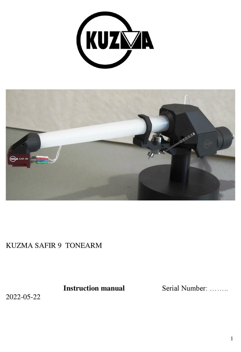 Kuzma SAFIR 9 instruction manual