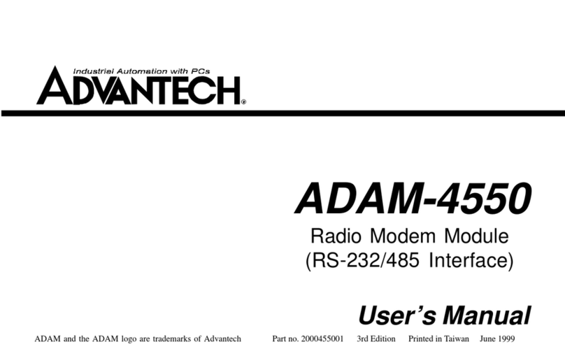 Advantech Advantech Modem ADAM-4550 user manual