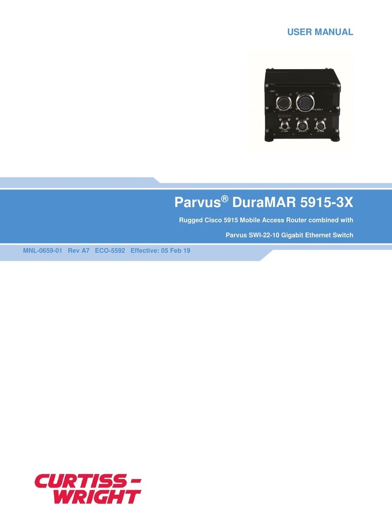Curtiss-Wright Parvus DuraMAR 5915-3X user manual