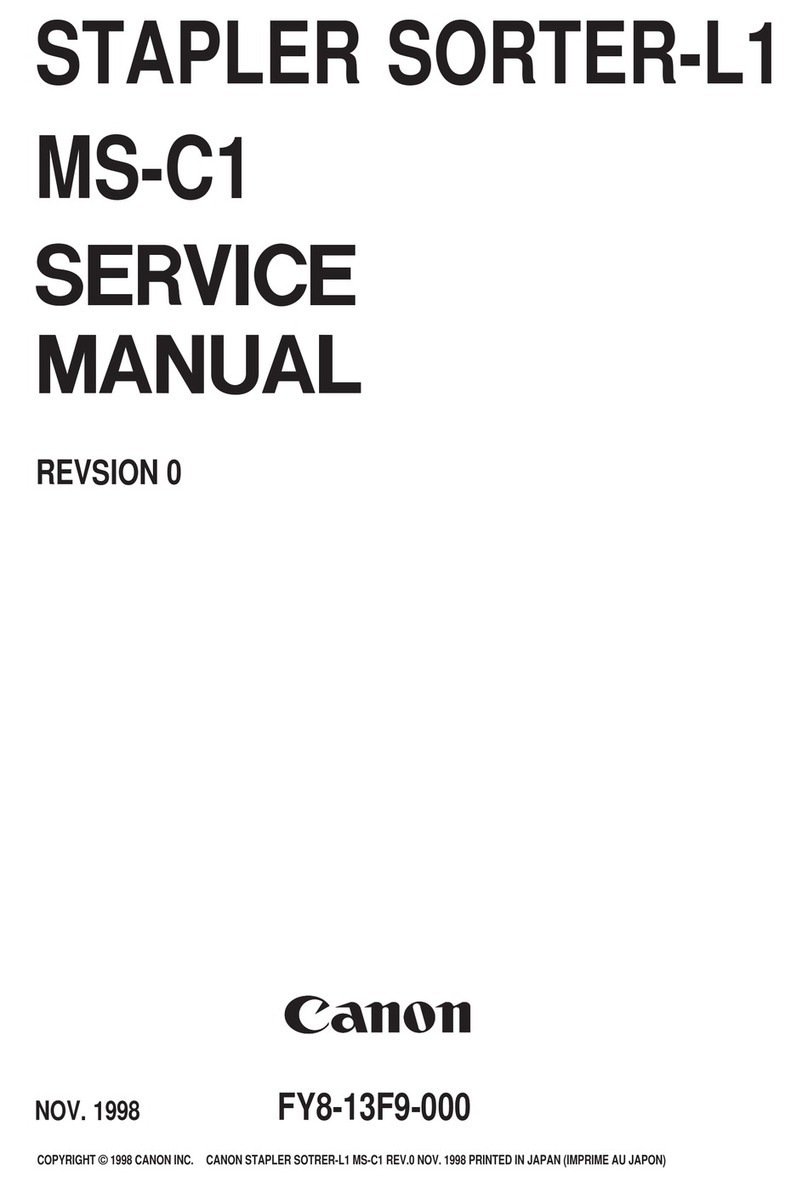 Canon STAPLER SORTER-L1/MS-C1 User manual