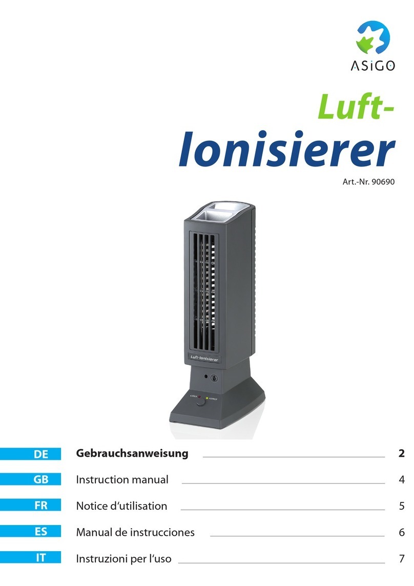 ASIGO Air-Ionfresher 90690 instruction manual