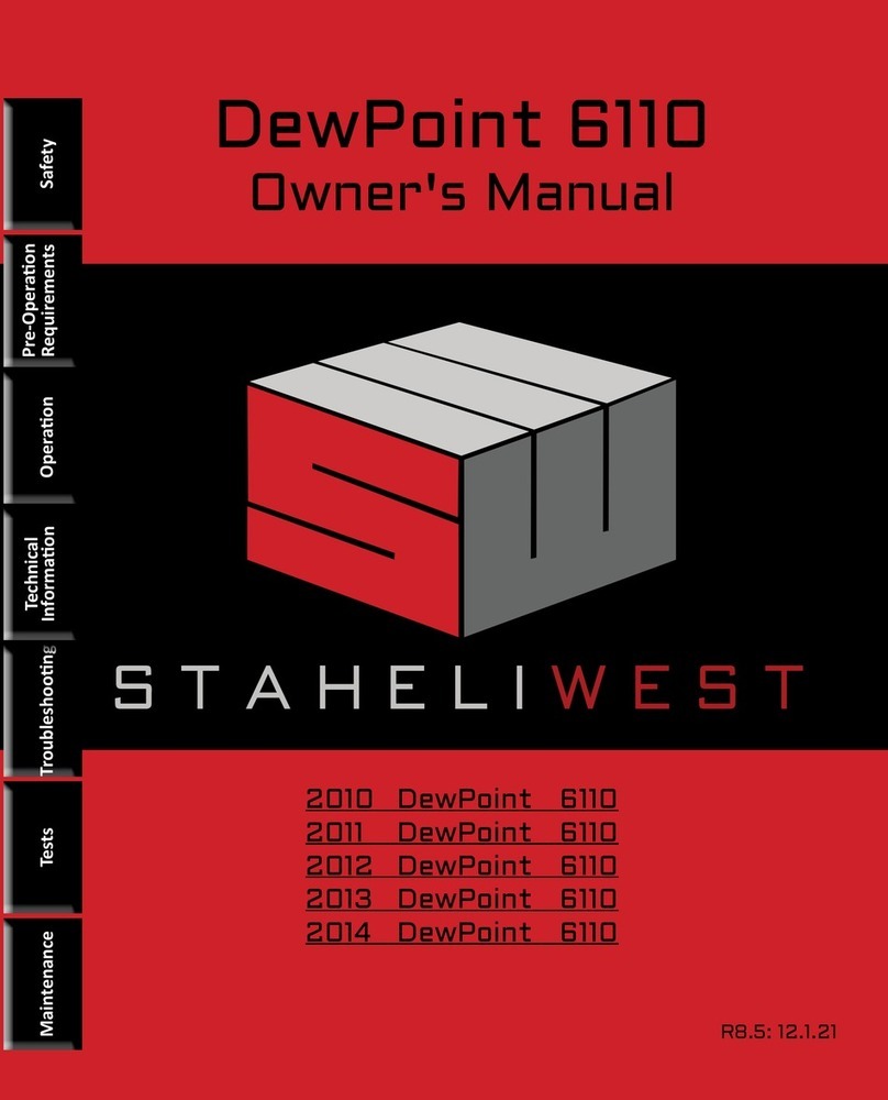 Staheli West DewPoint 6110 2010 owner's manual Staheli West DewPoint 6110 2010 owner's manual