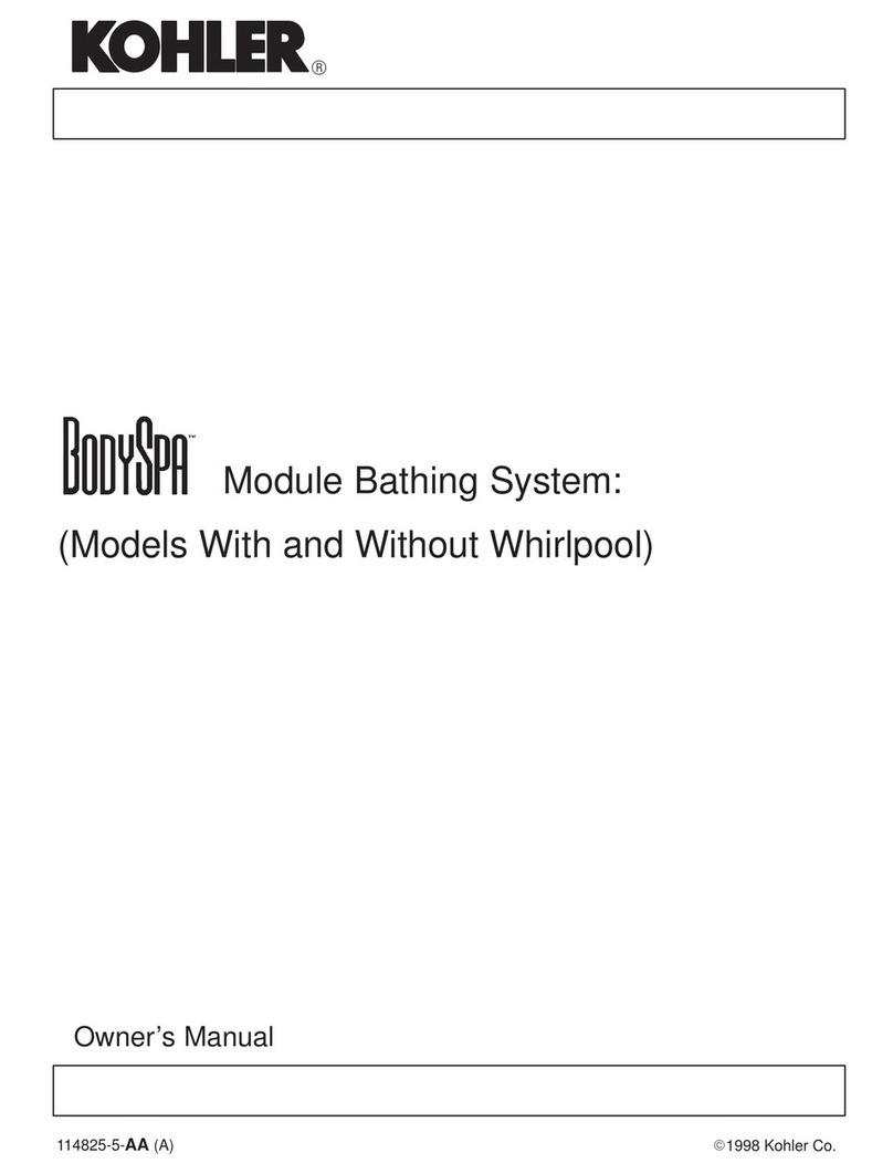 Kohler BodySpa User manual