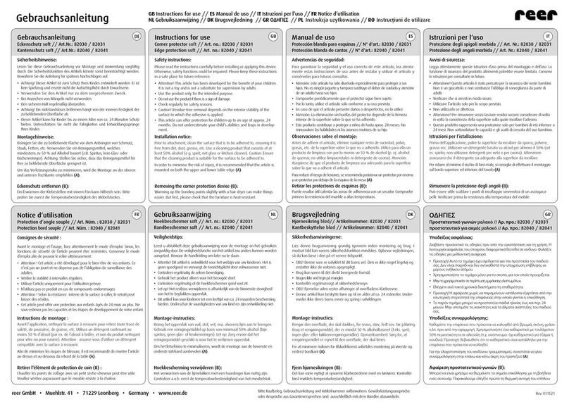 Reer 82030 Instructions for use