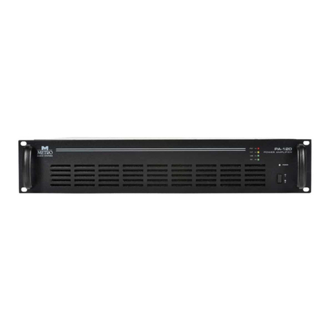 Metro Audio Systems PA-120 manual