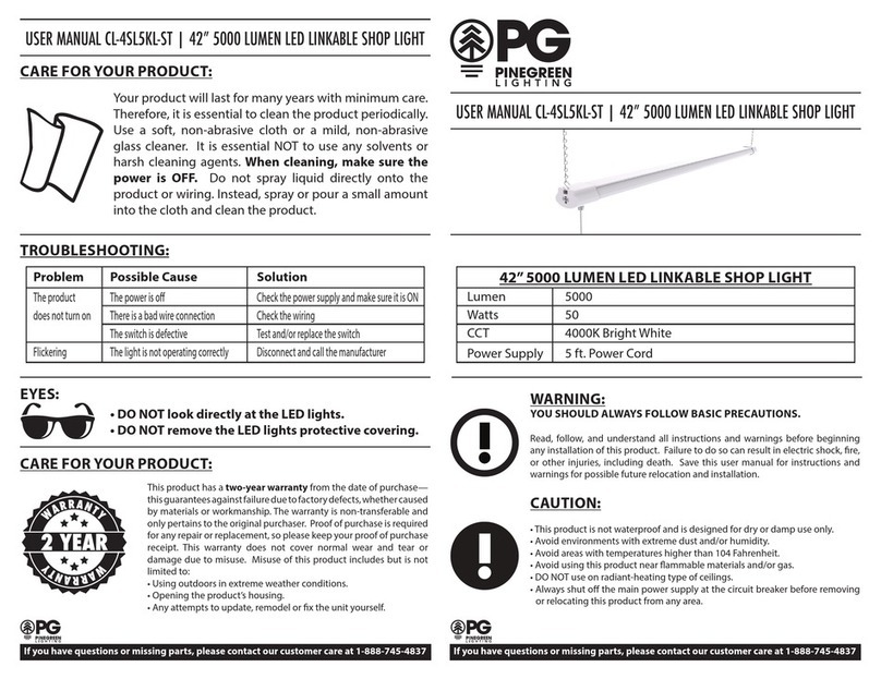 PG CL-4SL5KL-ST user manual